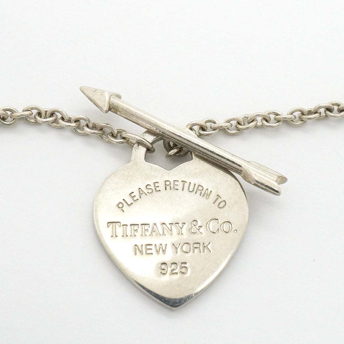 【6jgb0359-k】ティファニー ネックレス リターントゥハート/アロー シルバー925【中古】レディース