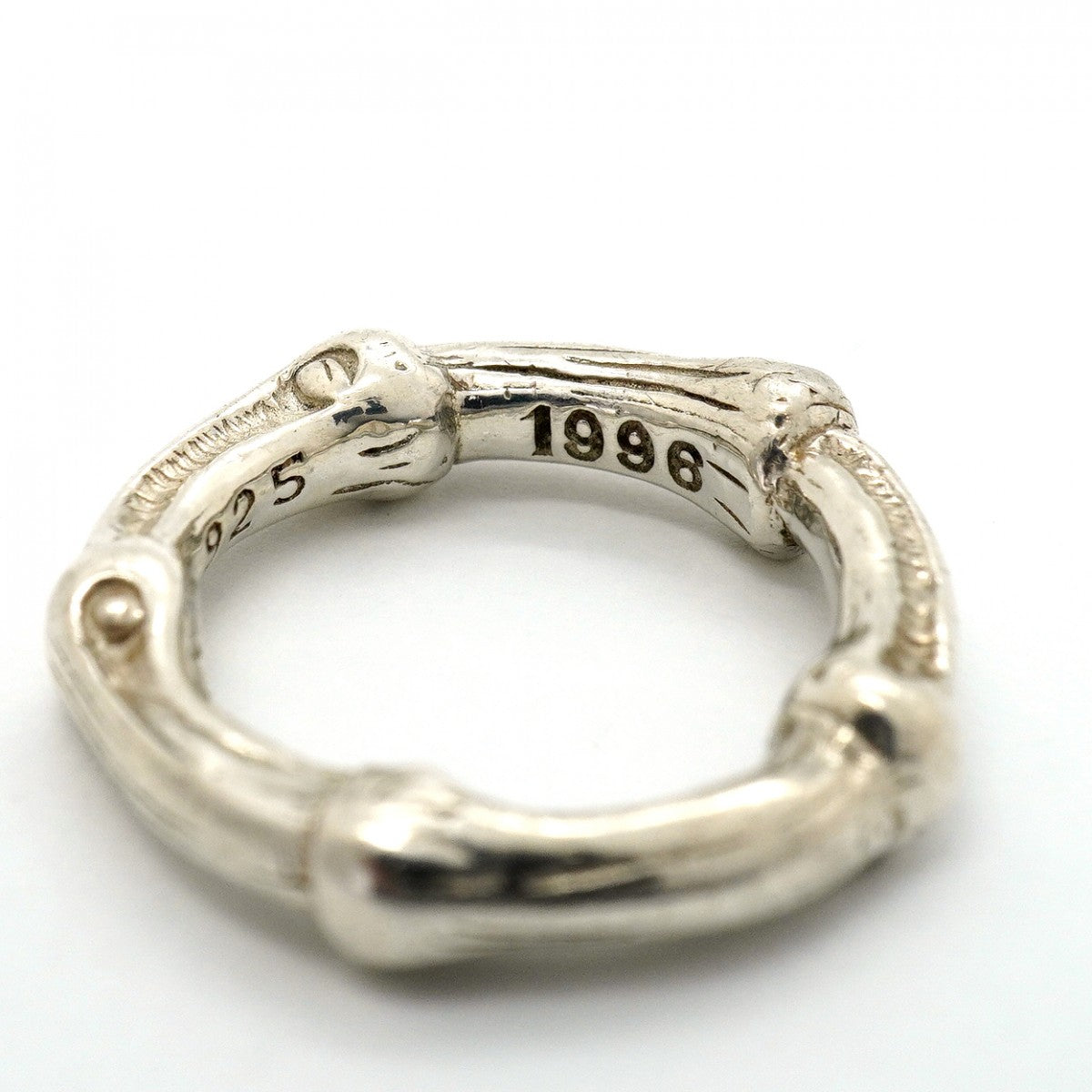 【6jgb0361-k】ティファニー リング バンブー シルバー925 7.5号【中古】レディース