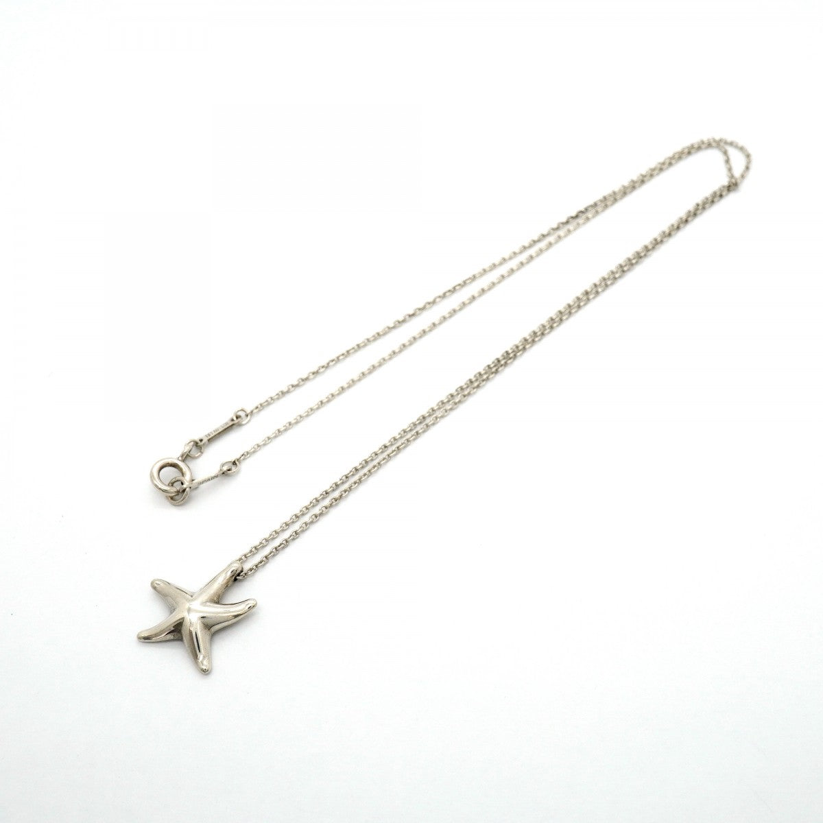【6jgb0362-k】ティファニー ネックレス スターフィッシュ シルバー925【中古】レディース