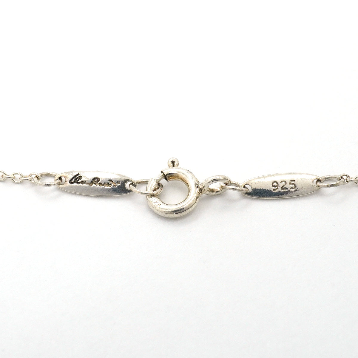 【6jgb0365-k】ティファニー ネックレス オープンティアドロップ シルバー925【中古】レディース