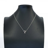 【6jgb0366-k】ティファニー ネックレス ラビングハート シルバー925【中古】レディース