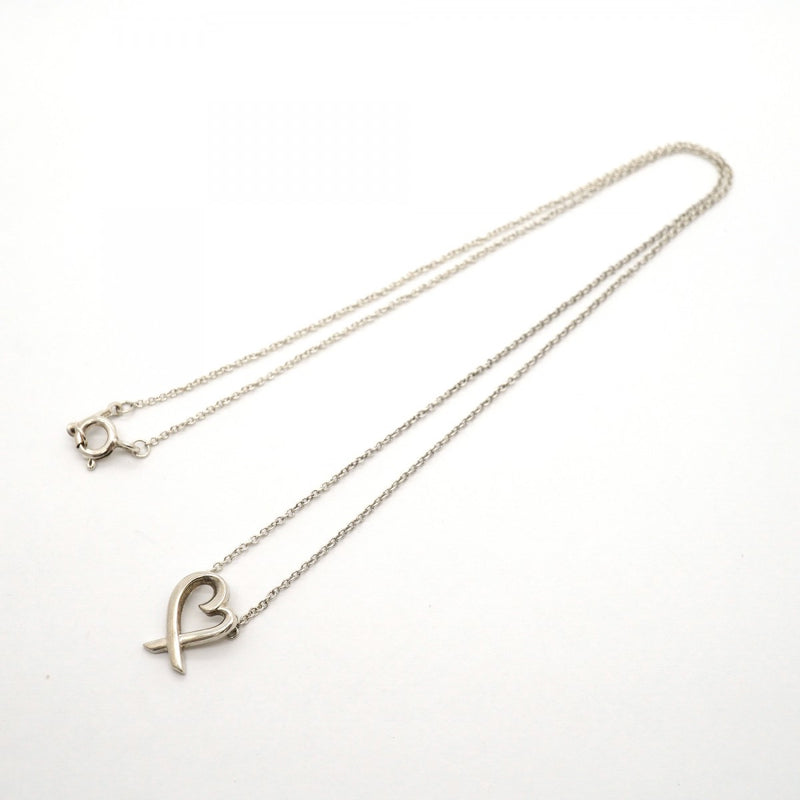【6jgb0366-k】ティファニー ネックレス ラビングハート シルバー925【中古】レディース
