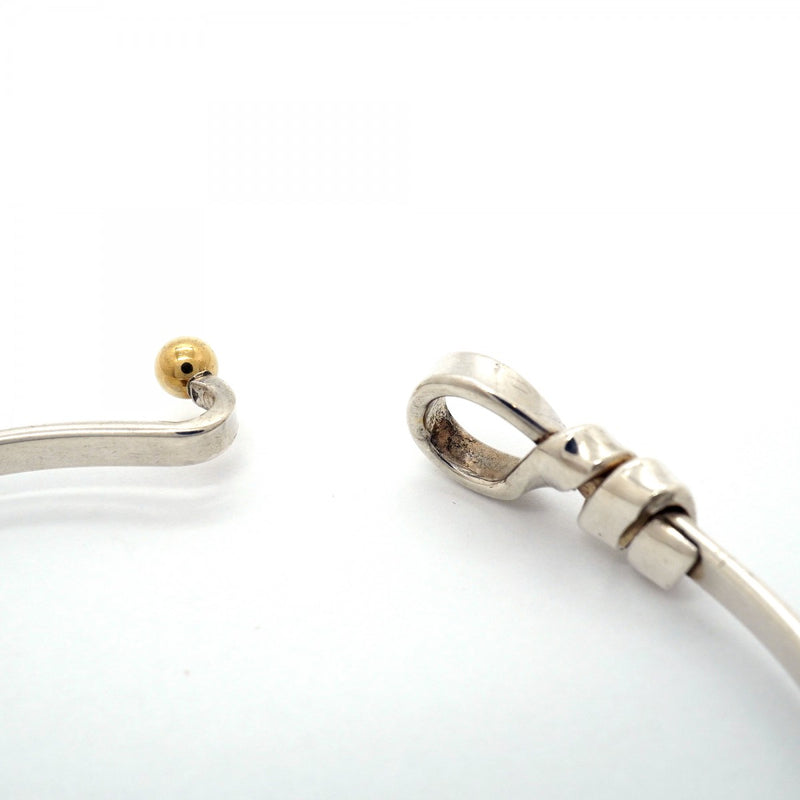 【6jgb0367-k】ティファニー バングル フック&アイ K18YG イエローゴールド シルバー925【中古】レディース