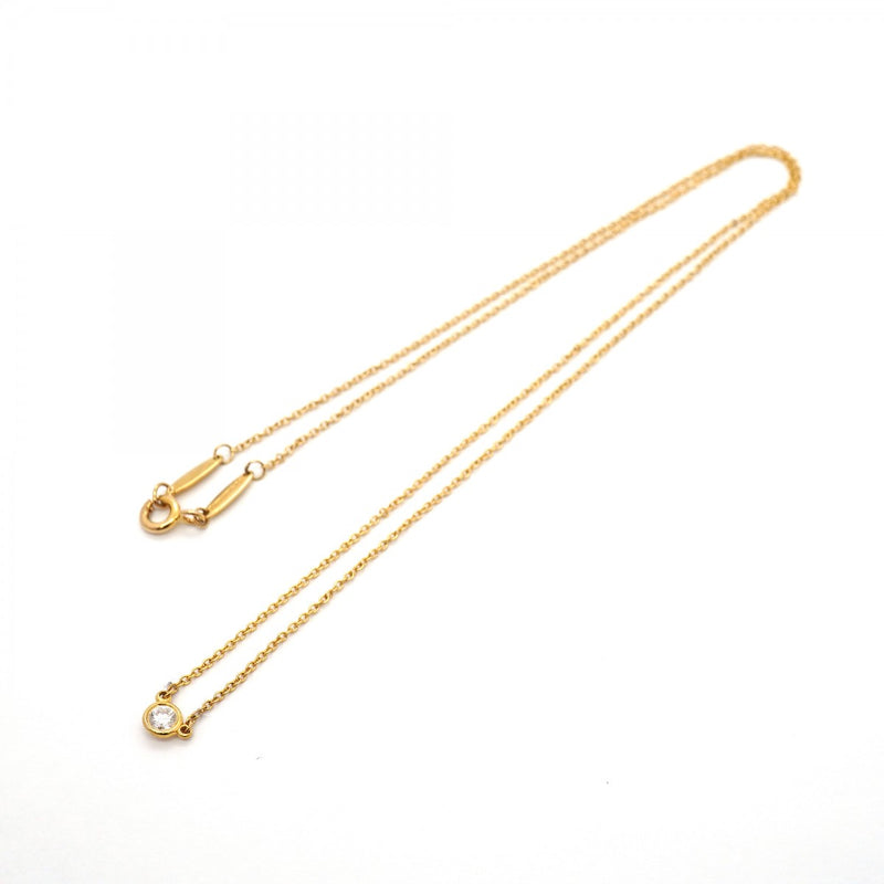 【6jgb0371】ティファニー ネックレス バイザヤード 1PD K18YG イエローゴールド ダイヤモンド【中古】レディース
