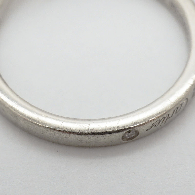 【6jgb0376】カルティエ リング バレリーナ 3PD Pt950 プラチナ ダイヤモンド ＃50【中古】レディース