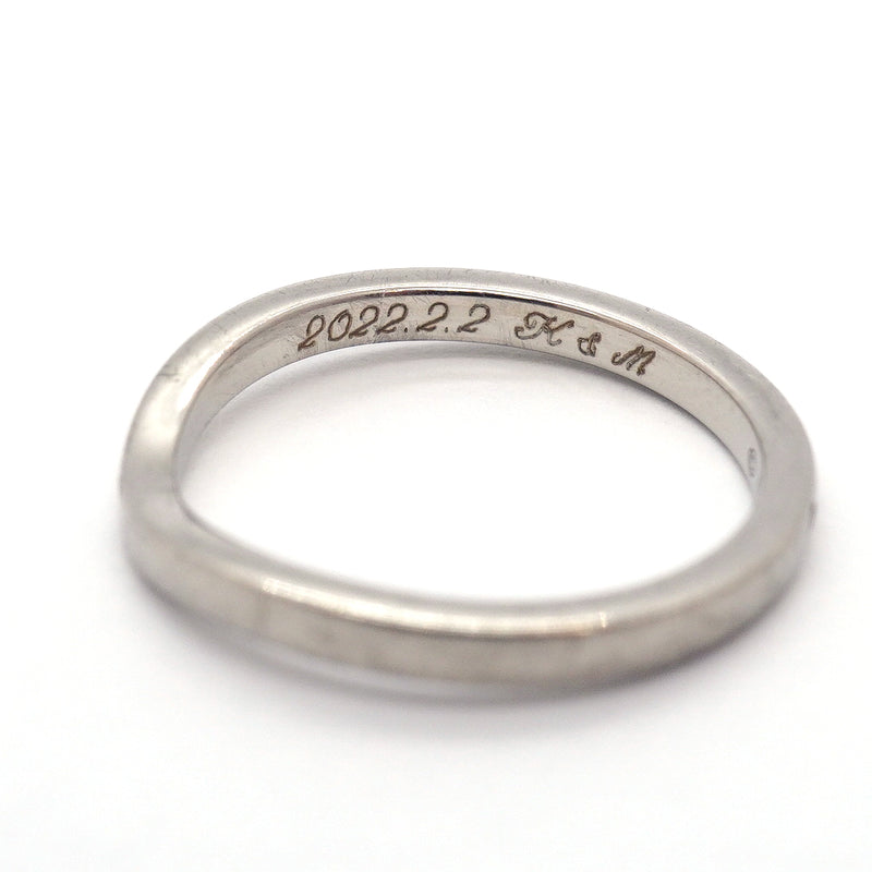 【6jgb0376】カルティエ リング バレリーナ 3PD Pt950 プラチナ ダイヤモンド ＃50【中古】レディース