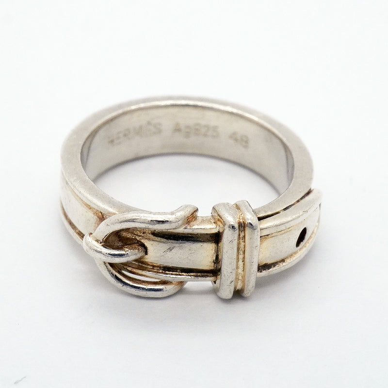 【6jgb0383】エルメス リング サンチュール シルバー925 ＃48【中古】レディース