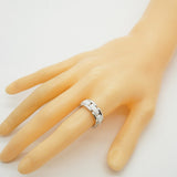 【6jgb0384】シャネル リング ウルトラコレクション K18WG ホワイトゴールド セラミック ホワイト ＃55【中古】レディース