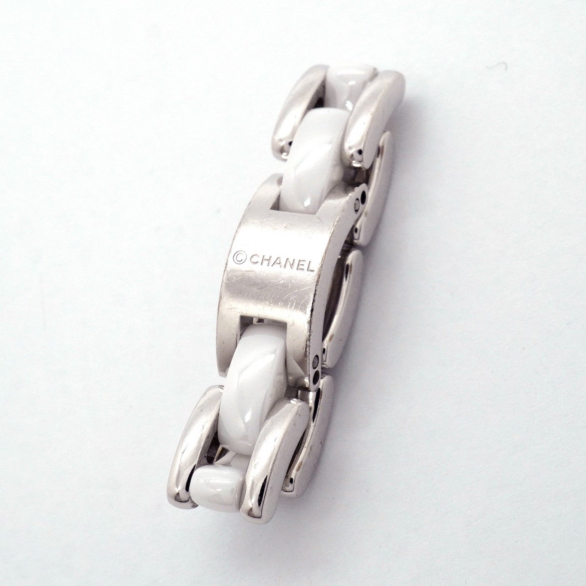 【6jgb0384】シャネル リング ウルトラコレクション K18WG ホワイトゴールド セラミック ホワイト ＃55【中古】レディース