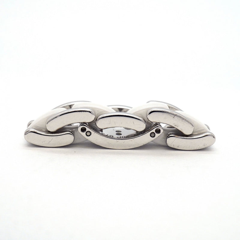 【6jgb0384】シャネル リング ウルトラコレクション K18WG ホワイトゴールド セラミック ホワイト ＃55【中古】レディース