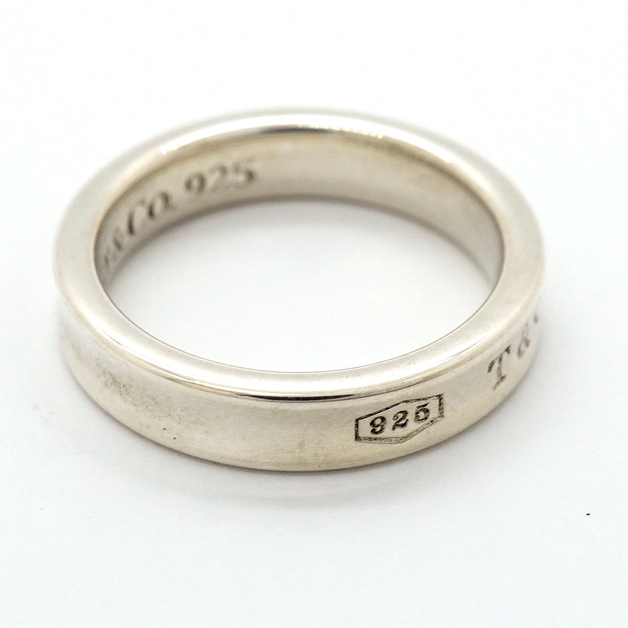 【6jgb0393-k】ティファニー リング ナロー シルバー925 7号【中古】レディース