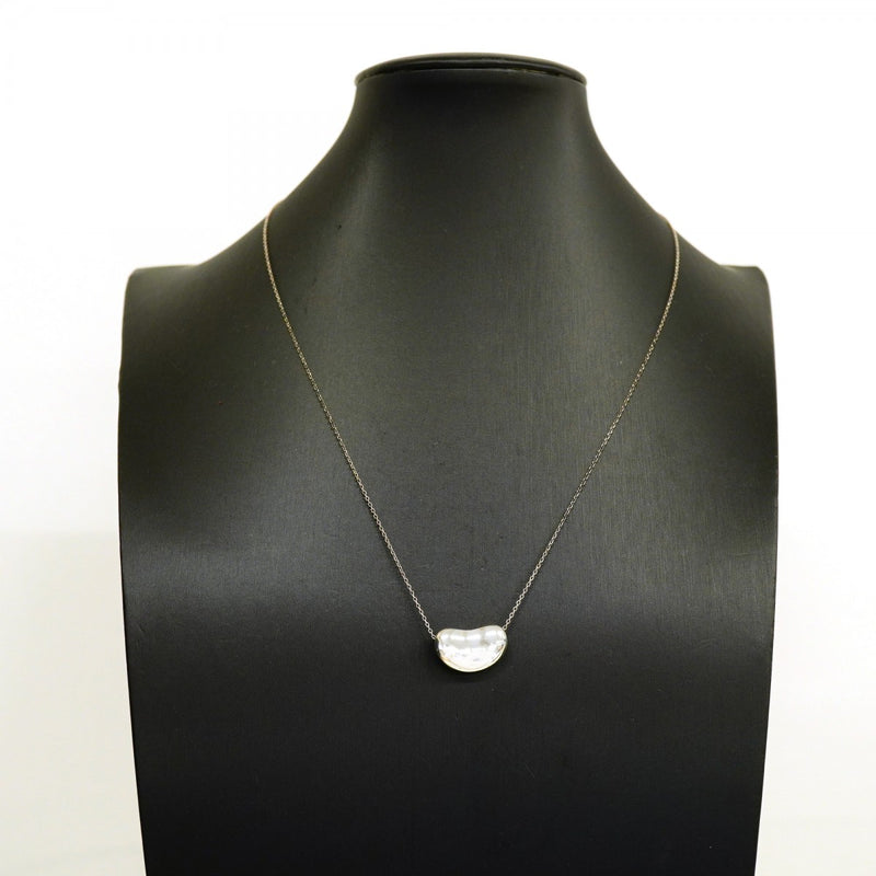 【6jgb0397-k】ティファニー ネックレス ビーン シルバー925【中古】レディース