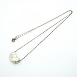 【6jgb0397-k】ティファニー ネックレス ビーン シルバー925【中古】レディース