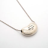 【6jgb0397-k】ティファニー ネックレス ビーン シルバー925【中古】レディース