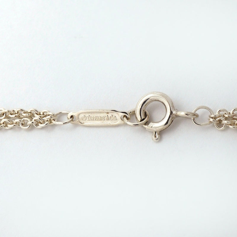 【6jgb0398-k】ティファニー ネックレス インフィニティ ダブルチェーン シルバー925【中古】レディース