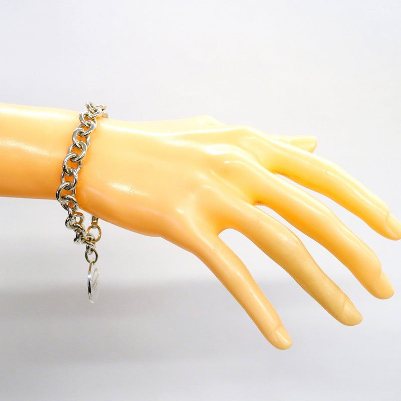 【6jgb0399-k】ティファニー ブレスレット リターントゥ 丸型 サークル シルバー925【中古】レディース