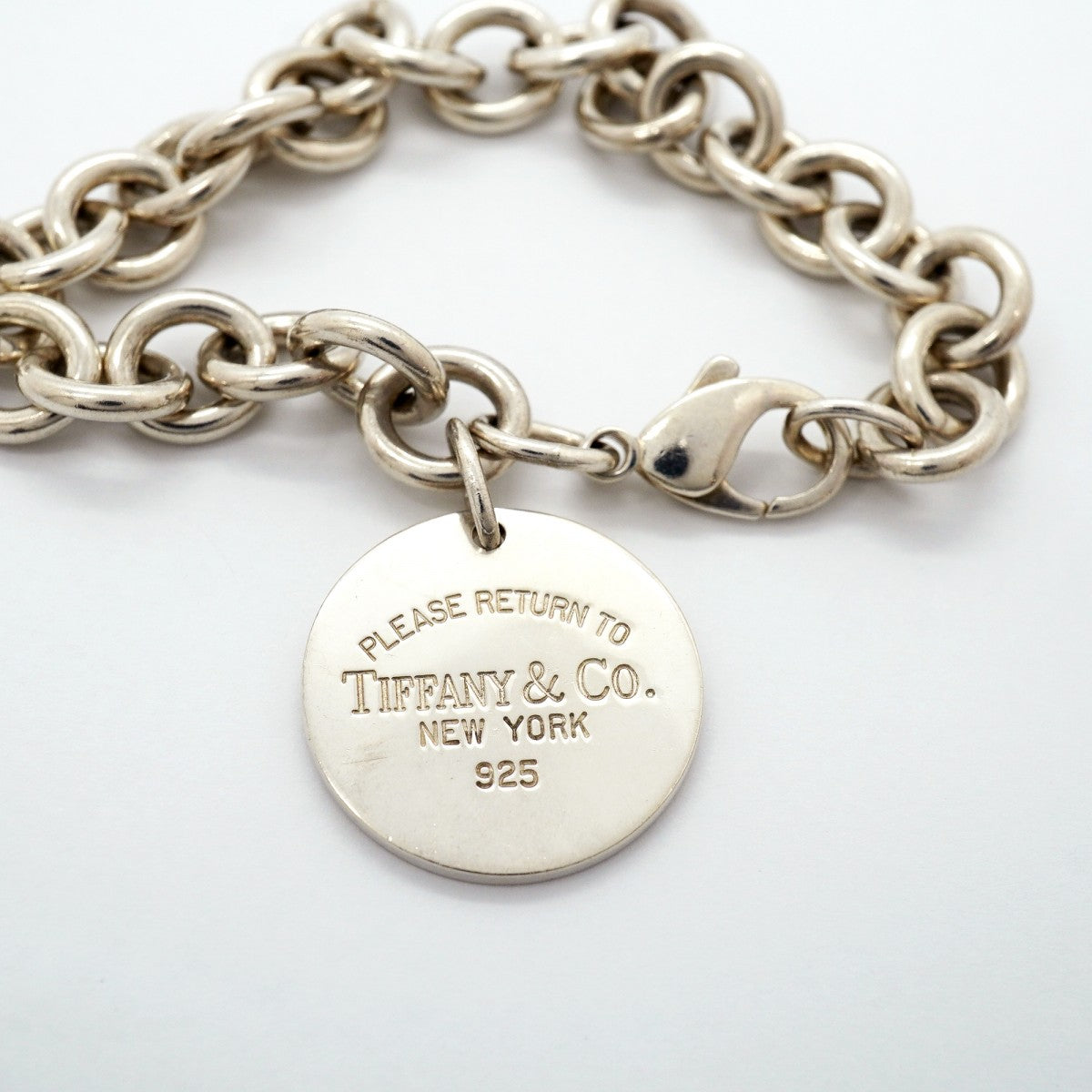 【6jgb0399-k】ティファニー ブレスレット リターントゥ 丸型 サークル シルバー925【中古】レディース