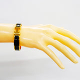 【6jgb0400-k】エルメス バングル クリッククラックPM GPメッキ ゴールド ブラック【中古】レディース