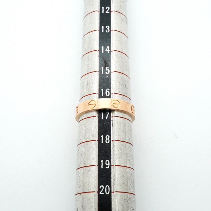 【6jgb0416】カルティエ リング ミニラブ K18PG ピンクゴールド ＃57【中古】メンズ