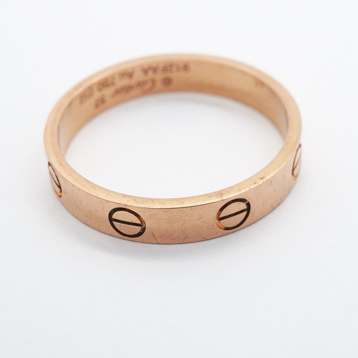 【6jgb0416】カルティエ リング ミニラブ K18PG ピンクゴールド ＃57【中古】メンズ