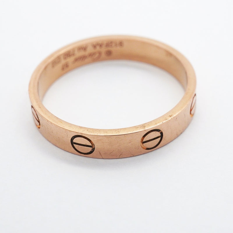 【6jgb0416】カルティエ リング ミニラブ K18PG ピンクゴールド ＃57【中古】メンズ