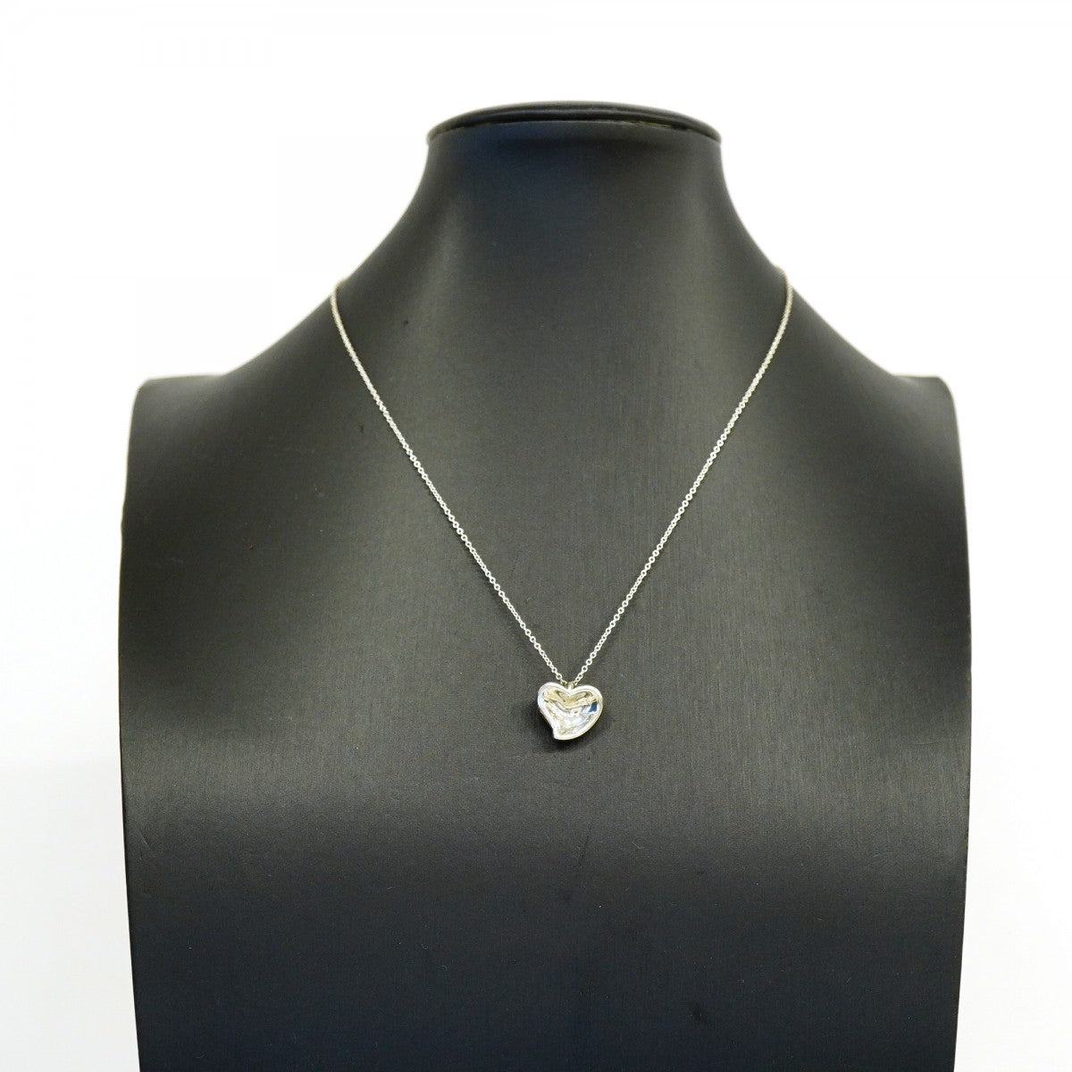 【6jgb0425-k】ティファニー ネックレス フルハート シルバー925【中古】レディース