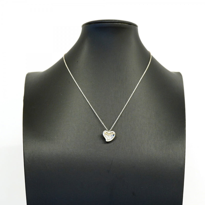 【6jgb0425-k】ティファニー ネックレス フルハート シルバー925【中古】レディース