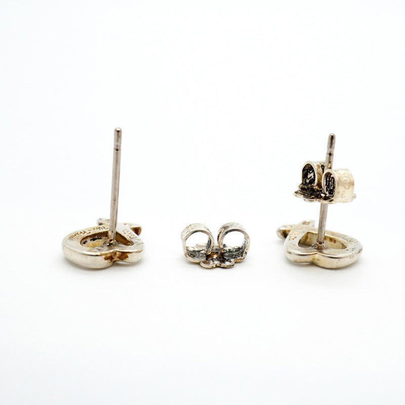 【6jgb0430-k】ティファニー ピアス ラビングハート シルバー925【中古】レディース
