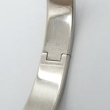 【6jgb0441-k】エルメス バングル クリッククラックPM メタル シルバー ブラック【中古】メンズ レディース ユニセックス