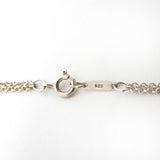 【6jgb0446-k】ティファニー ネックレス インフィニティ ダブルチェーン シルバー925【中古】レディース