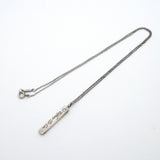【6jgb0447-k】ティファニー ネックレス ノーツ/バー 1PD シルバー925 ダイヤモンド【中古】レディース