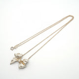 【6jgb0449-k】ティファニー ネックレス リボン シルバー925【中古】レディース