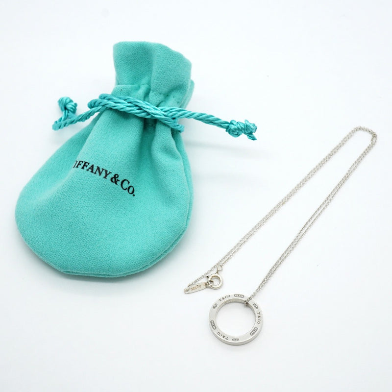 【6jgb0450-k】ティファニー ネックレス 1837/サークル シルバー925【中古】レディース