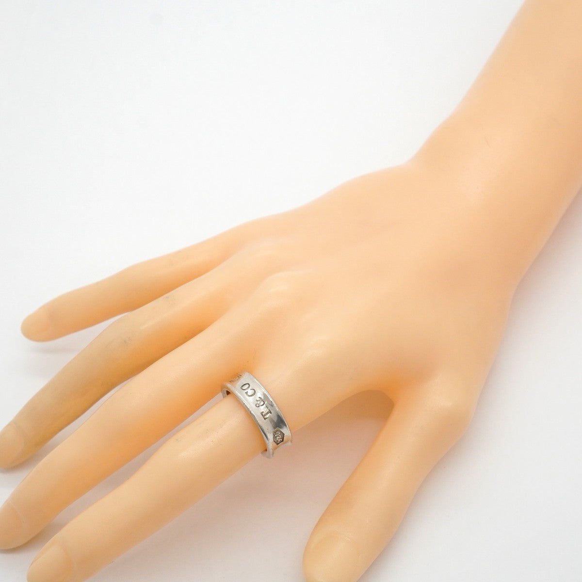 【6jgb0452-k】ティファニー リング ナロー シルバー925 13.5号【中古】レディース