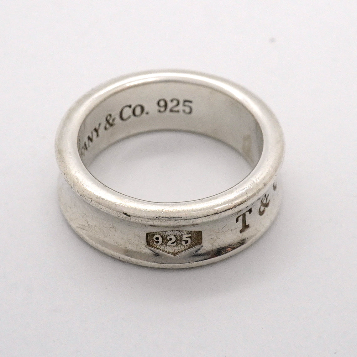 【6jgb0462-k】ティファニー リング ナロー シルバー925 12.5号【中古】レディース