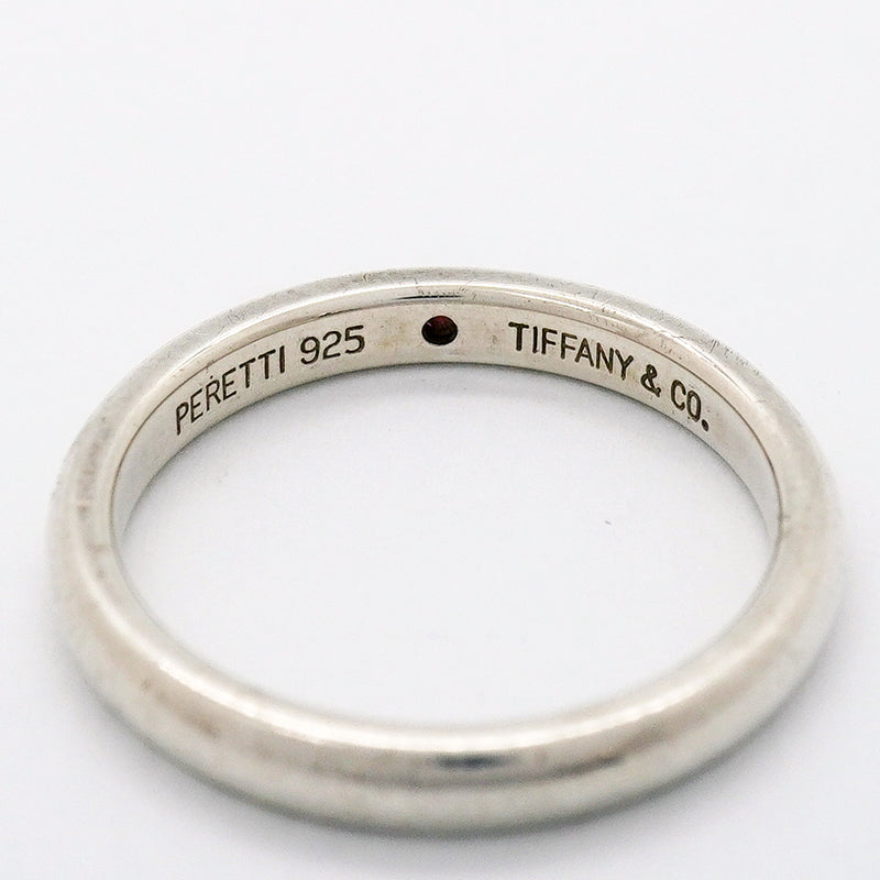 【6jgb0465-k】ティファニー リング スタッキングバンド シルバー925 ルビー レッド 12.5号【中古】レディース