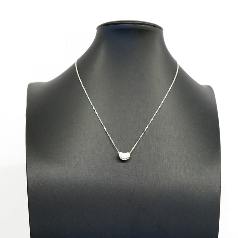 【6jgb0466-k】ティファニー ネックレス ビーン シルバー925【中古】レディース