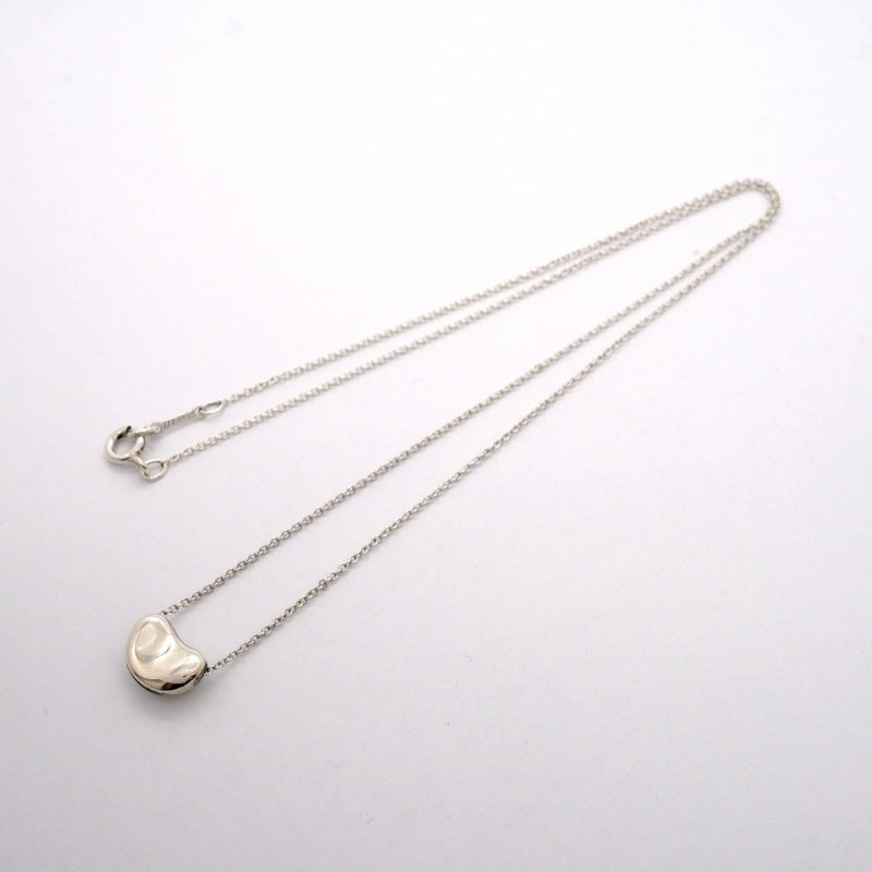 【6jgb0466-k】ティファニー ネックレス ビーン シルバー925【中古】レディース