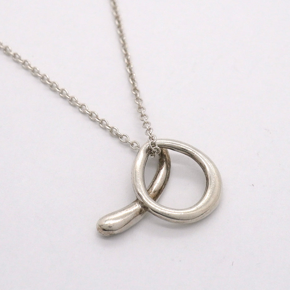 【6jgb0467-k】ティファニー ネックレス イニシャル a シルバー925【中古】レディース