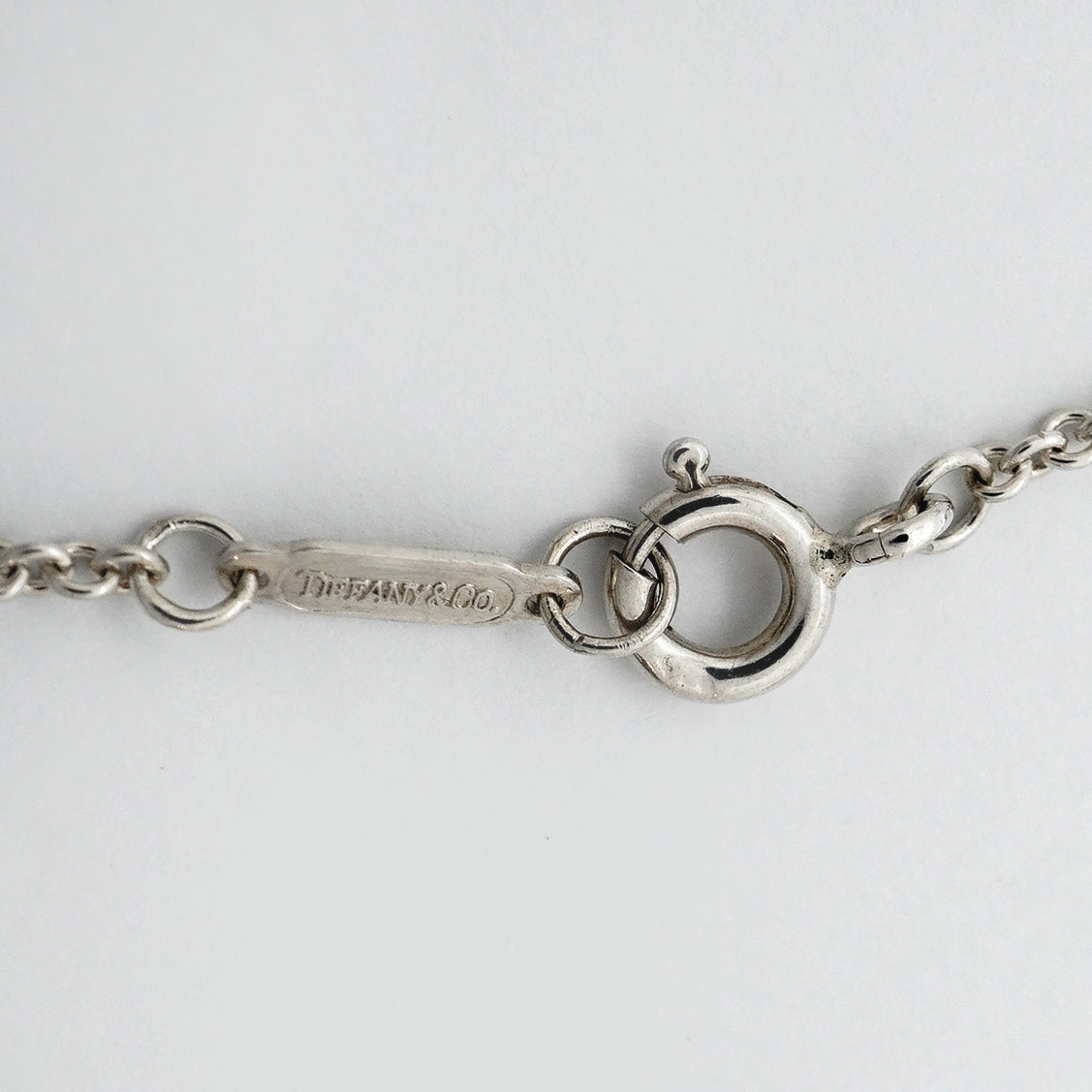【6jgb0477-k】ティファニー ネックレス リボン シルバー925【中古】レディース