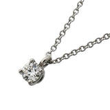 【6jgb0484】ティファニー ネックレス ソリティア 1PD Pt950 プラチナ ダイヤモンド【中古】レディース