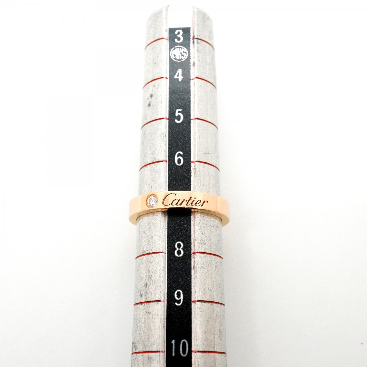 【6jgb0486】カルティエ リング Cドゥ 1PD K18PG ピンクゴールド ダイヤモンド ＃47【中古】レディース