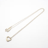 【6jgb0491】ティファニー ネックレス オープンハート シルバー925【中古】レディース