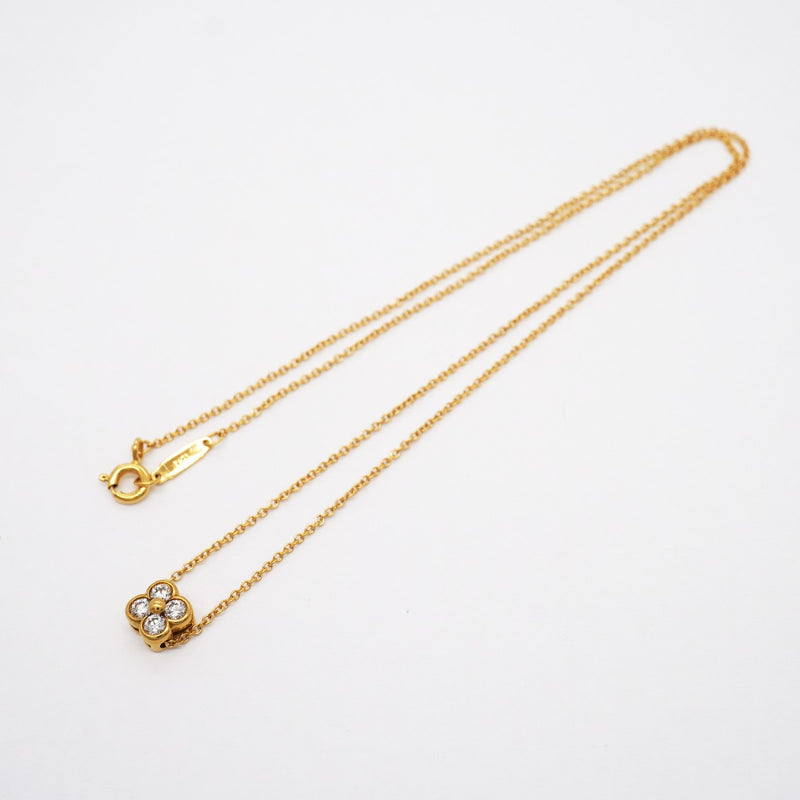 【6jgb0495】ティファニー ネックレス ベゼルセット 4PD K18YG イエローゴールド ダイヤモンド【中古】レディース