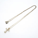 【6jgb0498】ティファニー ネックレス スモールクロス シルバー925【中古】レディース
