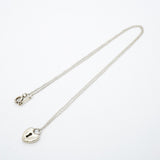 【6jgb0499】ティファニー ネックレス ハートロック シルバー925【中古】レディース