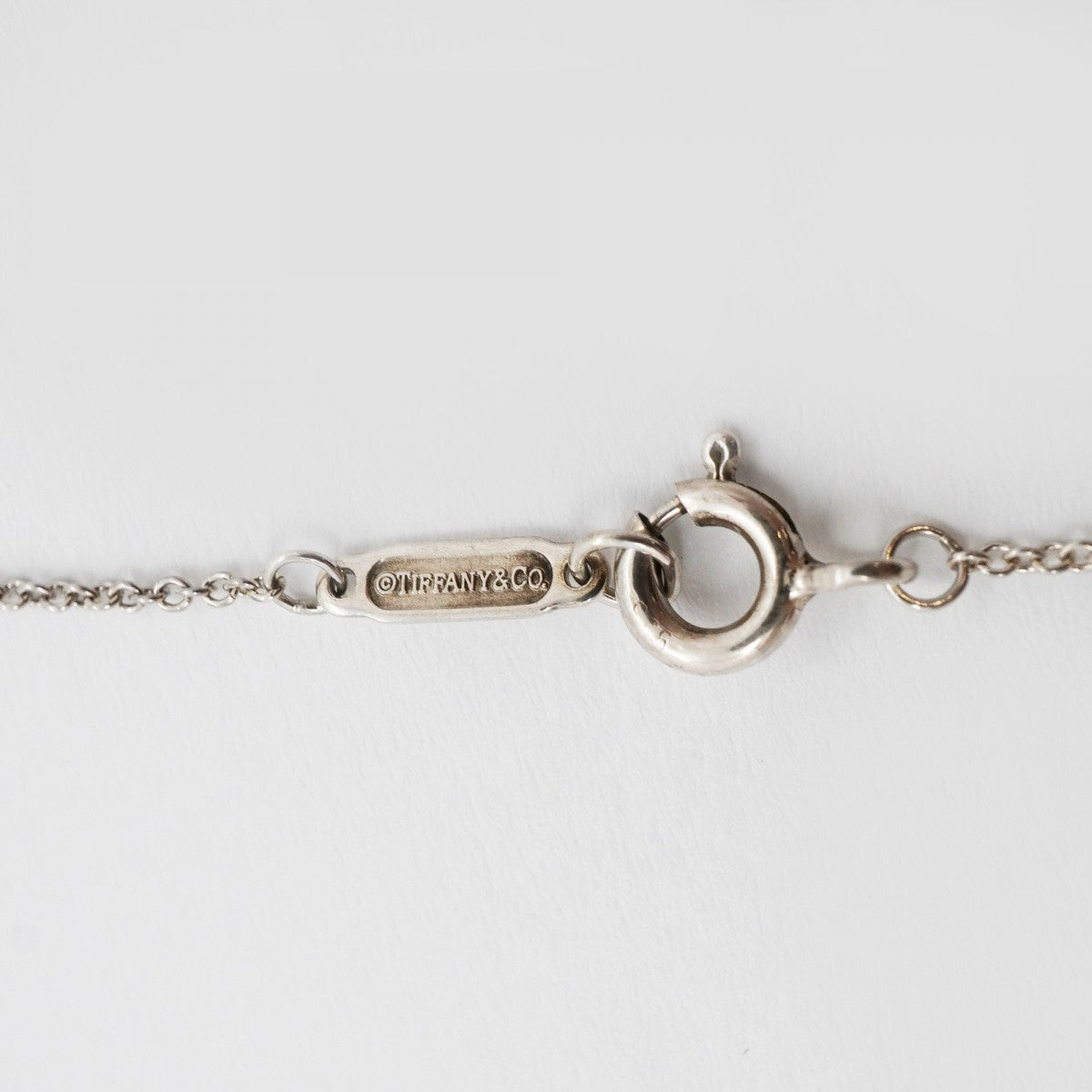 【6jgb0499】ティファニー ネックレス ハートロック シルバー925【中古】レディース