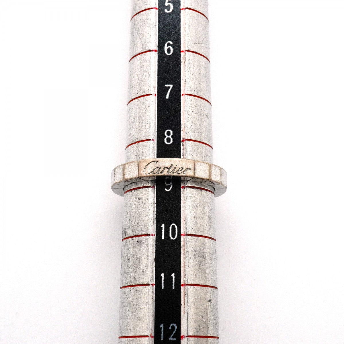 【6jgb0505】カルティエ リング ラニエール K18WG ホワイトゴールド ＃49【中古】レディース
