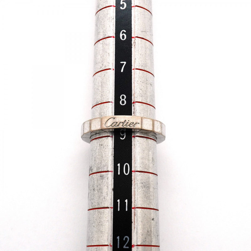 【6jgb0505】カルティエ リング ラニエール K18WG ホワイトゴールド ＃49【中古】レディース