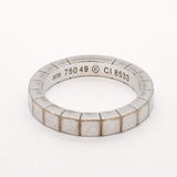 【6jgb0505】カルティエ リング ラニエール K18WG ホワイトゴールド ＃49【中古】レディース